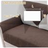 imageHVERSAILTEX Waterproof Couch Cover Plush Sofa Cover with Strap Soft Anti Slip Sofa Slipcovers for 4 Cushion Sofa Couch Protector Cover for Dogs Cats Kids36x96BeigeBrown