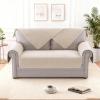 imageHVERSAILTEX Waterproof Couch Cover Plush Sofa Cover with Strap Soft Anti Slip Sofa Slipcovers for 4 Cushion Sofa Couch Protector Cover for Dogs Cats Kids36x96BeigeBeige