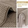 imageHVERSAILTEX Waterproof Couch Cover Plush Sofa Cover with Strap Soft Anti Slip Sofa Slipcovers for 4 Cushion Sofa Couch Protector Cover for Dogs Cats Kids36x96BeigeKhaki
