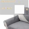 imageHVERSAILTEX Waterproof Couch Cover Plush Sofa Cover with Strap Soft Anti Slip Sofa Slipcovers for 4 Cushion Sofa Couch Protector Cover for Dogs Cats Kids36x96BeigeGrey