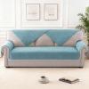 imageHVERSAILTEX Waterproof Couch Cover Plush Sofa Cover with Strap Soft Anti Slip Sofa Slipcovers for 4 Cushion Sofa Couch Protector Cover for Dogs Cats Kids36x96BeigeStoneblue