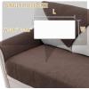 imageHVERSAILTEX Waterproof Couch Cover Plush Sofa Cover with Strap Soft Anti Slip Sofa Slipcovers for 4 Cushion Sofa Couch Protector Cover for Dogs Cats Kids36x96BeigeBrown