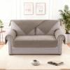 imageHVERSAILTEX Waterproof Couch Cover Plush Sofa Cover with Strap Soft Anti Slip Sofa Slipcovers for 4 Cushion Sofa Couch Protector Cover for Dogs Cats Kids36x96BeigeKhaki