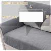 imageHVERSAILTEX Waterproof Couch Cover Plush Sofa Cover with Strap Soft Anti Slip Sofa Slipcovers for 4 Cushion Sofa Couch Protector Cover for Dogs Cats Kids36x96BeigeGrey