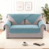 imageHVERSAILTEX Waterproof Couch Cover Plush Sofa Cover with Strap Soft Anti Slip Sofa Slipcovers for 4 Cushion Sofa Couch Protector Cover for Dogs Cats Kids36x96BeigeStoneblue