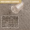imageHVERSAILTEX Waterproof Couch Cover Plush Sofa Cover with Strap Soft Anti Slip Sofa Slipcovers for 4 Cushion Sofa Couch Protector Cover for Dogs Cats Kids36x96BeigeKhaki