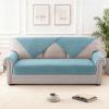 imageHVERSAILTEX Waterproof Couch Cover Plush Sofa Cover with Strap Soft Anti Slip Sofa Slipcovers for 4 Cushion Sofa Couch Protector Cover for Dogs Cats Kids36x96BeigeStoneblue