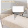 imageHVERSAILTEX Waterproof Couch Cover Plush Sofa Cover with Strap Soft Anti Slip Sofa Slipcovers for 4 Cushion Sofa Couch Protector Cover for Dogs Cats Kids36x96BeigeBeige