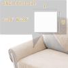 imageHVERSAILTEX Waterproof Couch Cover Plush Sofa Cover with Strap Soft Anti Slip Sofa Slipcovers for 4 Cushion Sofa Couch Protector Cover for Dogs Cats Kids36x96BeigeBeige