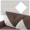 imageHVERSAILTEX Waterproof Couch Cover Plush Sofa Cover with Strap Soft Anti Slip Sofa Slipcovers for 4 Cushion Sofa Couch Protector Cover for Dogs Cats Kids36x96BeigeBrown