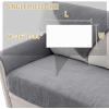 imageHVERSAILTEX Waterproof Couch Cover Plush Sofa Cover with Strap Soft Anti Slip Sofa Slipcovers for 4 Cushion Sofa Couch Protector Cover for Dogs Cats Kids36x96BeigeGrey
