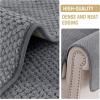 imageHVERSAILTEX Waterproof Couch Cover Plush Sofa Cover with Strap Soft Anti Slip Sofa Slipcovers for 4 Cushion Sofa Couch Protector Cover for Dogs Cats Kids36x96BeigeGrey