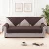 imageHVERSAILTEX Waterproof Couch Cover Plush Sofa Cover with Strap Soft Anti Slip Sofa Slipcovers for 4 Cushion Sofa Couch Protector Cover for Dogs Cats Kids36x96BeigeBrown