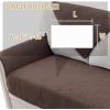 imageHVERSAILTEX Waterproof Couch Cover Plush Sofa Cover with Strap Soft Anti Slip Sofa Slipcovers for 4 Cushion Sofa Couch Protector Cover for Dogs Cats Kids36x96BeigeBrown