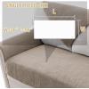 imageHVERSAILTEX Waterproof Couch Cover Plush Sofa Cover with Strap Soft Anti Slip Sofa Slipcovers for 4 Cushion Sofa Couch Protector Cover for Dogs Cats Kids36x96BeigeKhaki