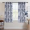 imageHVERSAILTEX Linen Blend Curtains for Living Room Printed Floral Curtain Grommet Farmhouse Flower Patterned Drapes Window Treatment Panels Set of 2 Panels 52quot W x 96quot L French Vintage Floral  NavyFrench Vintage Floral  Navy