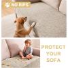 imageHVERSAILTEX Non Slip Pet Couch Cover Chenille Dog Bed Protector Thick Soft Sofa Slipcover Pet Friendly Washable Couch Cushion Covers for Pets 68quot x 82quot TaupeIsland Fossi