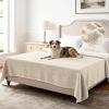 imageHVERSAILTEX Non Slip Pet Couch Cover Chenille Dog Bed Protector Thick Soft Sofa Slipcover Pet Friendly Washable Couch Cushion Covers for Pets 68quot x 82quot TaupeIvory