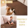 imageHVERSAILTEX Non Slip Pet Couch Cover Chenille Dog Bed Protector Thick Soft Sofa Slipcover Pet Friendly Washable Couch Cushion Covers for Pets 68quot x 82quot TaupeCaramel