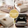 imageHVERSAILTEX Non Slip Pet Couch Cover Chenille Dog Bed Protector Thick Soft Sofa Slipcover Pet Friendly Washable Couch Cushion Covers for Pets 68quot x 82quot TaupeIsland Fossi