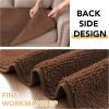 imageHVERSAILTEX Non Slip Pet Couch Cover Chenille Dog Bed Protector Thick Soft Sofa Slipcover Pet Friendly Washable Couch Cushion Covers for Pets 68quot x 82quot TaupeCaramel