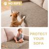 imageHVERSAILTEX Non Slip Pet Couch Cover Chenille Dog Bed Protector Thick Soft Sofa Slipcover Pet Friendly Washable Couch Cushion Covers for Pets 68quot x 82quot TaupeSand
