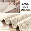 imageHVERSAILTEX Non Slip Pet Couch Cover Chenille Dog Bed Protector Thick Soft Sofa Slipcover Pet Friendly Washable Couch Cushion Covers for Pets 68quot x 82quot TaupeIvory