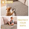 imageHVERSAILTEX Non Slip Pet Couch Cover Chenille Dog Bed Protector Thick Soft Sofa Slipcover Pet Friendly Washable Couch Cushion Covers for Pets 68quot x 82quot TaupeTaupe