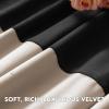 imageHVERSAILTEX Velvet Patchwork Curtains Thermal Insulated Soundproof Room Darkening Drapes Rod Pocket Window Treatment Panels for Living Room Bedroom2 PanelsBrownMustard52quot W x 84quot LOatmealBlack