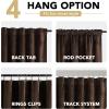 imageHVERSAILTEX Velvet Patchwork Curtains Thermal Insulated Soundproof Room Darkening Drapes Rod Pocket Window Treatment Panels for Living Room Bedroom2 PanelsBrownMustard52quot W x 84quot LBrownTaupe