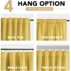 imageHVERSAILTEX Velvet Patchwork Curtains Thermal Insulated Soundproof Room Darkening Drapes Rod Pocket Window Treatment Panels for Living Room Bedroom2 PanelsBrownMustard52quot W x 84quot LYellowGrey