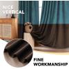 imageHVERSAILTEX Velvet Patchwork Curtains Thermal Insulated Soundproof Room Darkening Drapes Rod Pocket Window Treatment Panels for Living Room Bedroom2 PanelsBrownMustard52quot W x 84quot LTealBrown