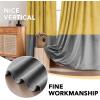 imageHVERSAILTEX Velvet Patchwork Curtains Thermal Insulated Soundproof Room Darkening Drapes Rod Pocket Window Treatment Panels for Living Room Bedroom2 PanelsBrownMustard52quot W x 84quot LYellowGrey