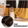 imageHVERSAILTEX Velvet Patchwork Curtains Thermal Insulated Soundproof Room Darkening Drapes Rod Pocket Window Treatment Panels for Living Room Bedroom2 PanelsBrownMustard52quot W x 84quot LBrownMustard
