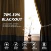 imageHVERSAILTEX Velvet Patchwork Curtains Thermal Insulated Soundproof Room Darkening Drapes Rod Pocket Window Treatment Panels for Living Room Bedroom2 PanelsBrownMustard52quot W x 84quot LMustardGrey