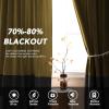 imageHVERSAILTEX Velvet Patchwork Curtains Thermal Insulated Soundproof Room Darkening Drapes Rod Pocket Window Treatment Panels for Living Room Bedroom2 PanelsBrownMustard52quot W x 84quot LYellowGrey