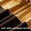 imageHVERSAILTEX Velvet Patchwork Curtains Thermal Insulated Soundproof Room Darkening Drapes Rod Pocket Window Treatment Panels for Living Room Bedroom2 PanelsBrownMustard52quot W x 84quot LBrownMustard