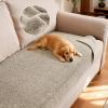 imageHVERSAILTEX Non Slip Pet Couch Cover Chenille Dog Bed Protector Thick Soft Sofa Slipcover Pet Friendly Washable Couch Cushion Covers for Pets 68quot x 82quot TaupeIsland Fossi