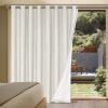 imageHVERSAILTEX Polyester Blackout Curtains 96 Inches Long 100 Absolutely Blackout Elegant Curtains for Bedroom Thermal Insulated Linen Drapes Grommet Curtains with White Liner 2 Panels NaturalIvory
