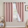 imageHVERSAILTEX Polyester Blackout Curtains 96 Inches Long 100 Absolutely Blackout Elegant Curtains for Bedroom Thermal Insulated Linen Drapes Grommet Curtains with White Liner 2 Panels NaturalHeathered Baby Pink
