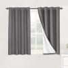 imageHVERSAILTEX Polyester Blackout Curtains 96 Inches Long 100 Absolutely Blackout Elegant Curtains for Bedroom Thermal Insulated Linen Drapes Grommet Curtains with White Liner 2 Panels NaturalGrey