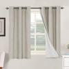 imageHVERSAILTEX Polyester Blackout Curtains 96 Inches Long 100 Absolutely Blackout Elegant Curtains for Bedroom Thermal Insulated Linen Drapes Grommet Curtains with White Liner 2 Panels NaturalStone