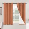 imageHVERSAILTEX Polyester Blackout Curtains 96 Inches Long 100 Absolutely Blackout Elegant Curtains for Bedroom Thermal Insulated Linen Drapes Grommet Curtains with White Liner 2 Panels NaturalOrange