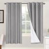 imageHVERSAILTEX Polyester Blackout Curtains 96 Inches Long 100 Absolutely Blackout Elegant Curtains for Bedroom Thermal Insulated Linen Drapes Grommet Curtains with White Liner 2 Panels NaturalDove Gray