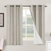 imageHVERSAILTEX Polyester Blackout Curtains 96 Inches Long 100 Absolutely Blackout Elegant Curtains for Bedroom Thermal Insulated Linen Drapes Grommet Curtains with White Liner 2 Panels NaturalStone