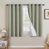 imageHVERSAILTEX Polyester Blackout Curtains 96 Inches Long 100 Absolutely Blackout Elegant Curtains for Bedroom Thermal Insulated Linen Drapes Grommet Curtains with White Liner 2 Panels NaturalHeathered Tea