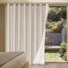 imageHVERSAILTEX Polyester Blackout Curtains 96 Inches Long 100 Absolutely Blackout Elegant Curtains for Bedroom Thermal Insulated Linen Drapes Grommet Curtains with White Liner 2 Panels NaturalNatural