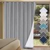 imageHVERSAILTEX Polyester Blackout Curtains 96 Inches Long 100 Absolutely Blackout Elegant Curtains for Bedroom Thermal Insulated Linen Drapes Grommet Curtains with White Liner 2 Panels NaturalDove Gray