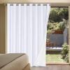imageHVERSAILTEX Polyester Blackout Curtains 96 Inches Long 100 Absolutely Blackout Elegant Curtains for Bedroom Thermal Insulated Linen Drapes Grommet Curtains with White Liner 2 Panels NaturalBright White