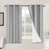 imageHVERSAILTEX Polyester Blackout Curtains 96 Inches Long 100 Absolutely Blackout Elegant Curtains for Bedroom Thermal Insulated Linen Drapes Grommet Curtains with White Liner 2 Panels NaturalDove Gray